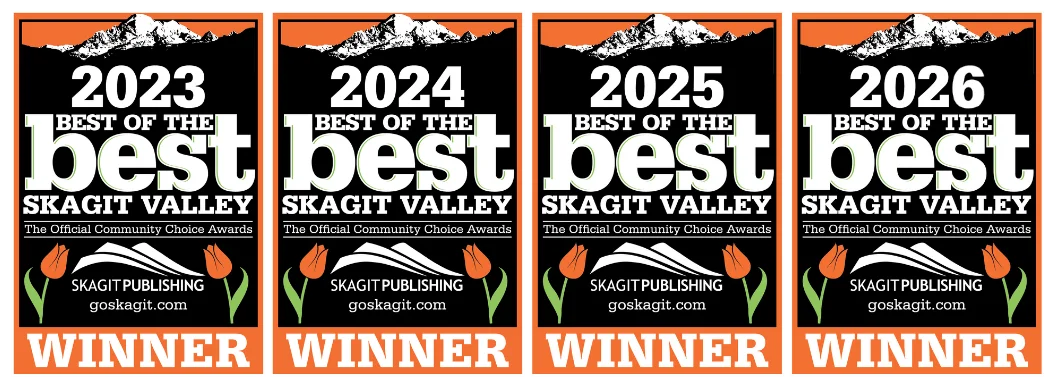 Ronk Brothers is the winner of Skagit's Best Heating & AC Company in 2023, 2024, 2025, and 2026, along with Best Electrical Services in 2026.